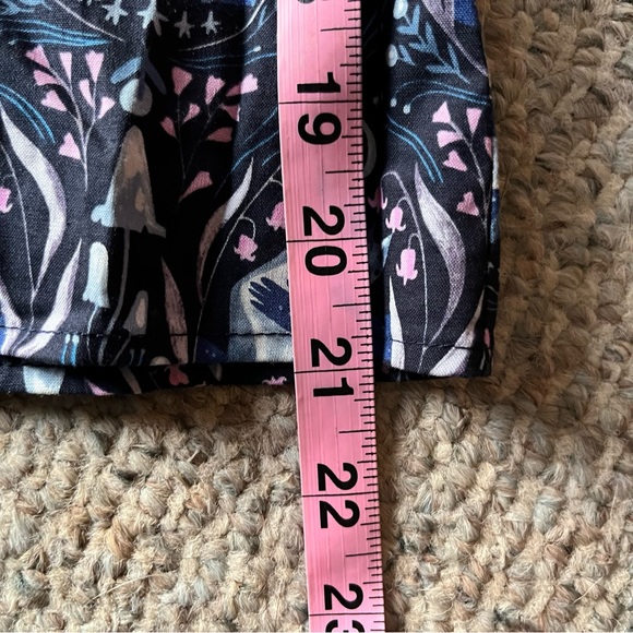 Retrolicious collar dress, wolf floral mushroom print - Picture 5 of 7